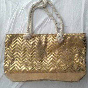 Gold Tote Bag - brand new!